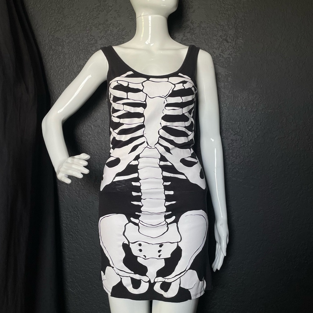 Vintage skeleton cotton dress - Picture 6 of 16